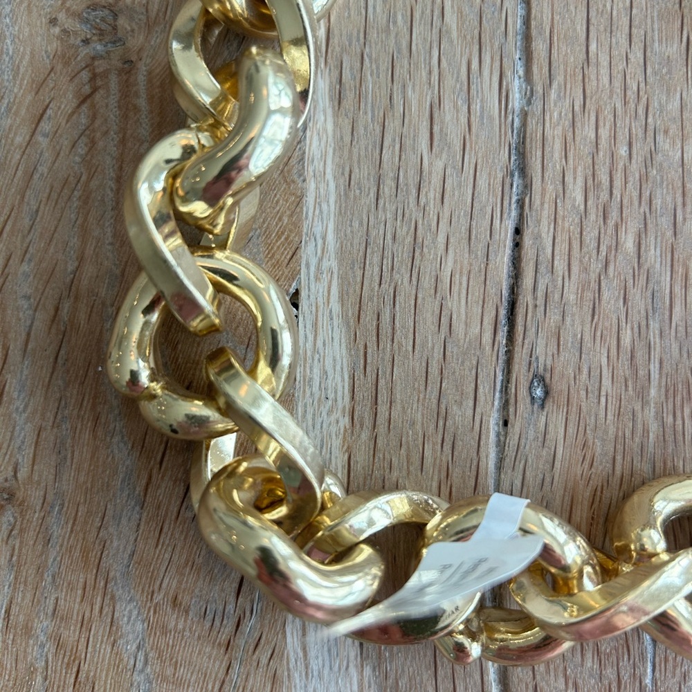 Baublebar Chunky Gold Chain Link Necklace - Picture 2 of 4